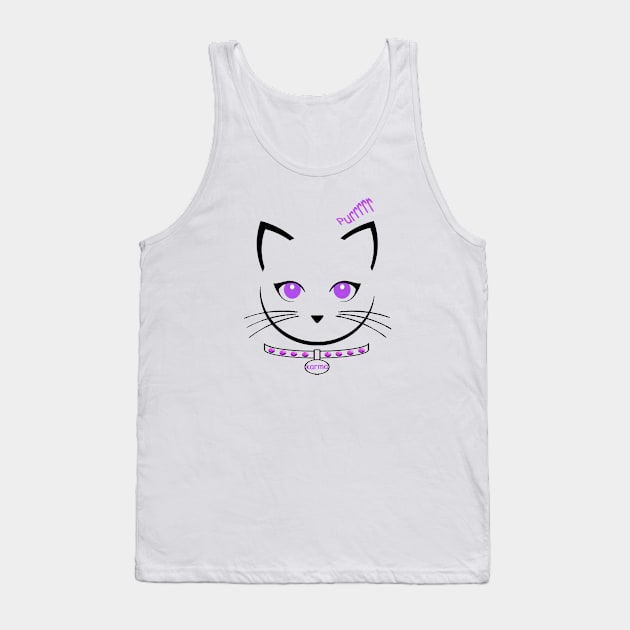 Cat named Karma Tank Top by magicmirror